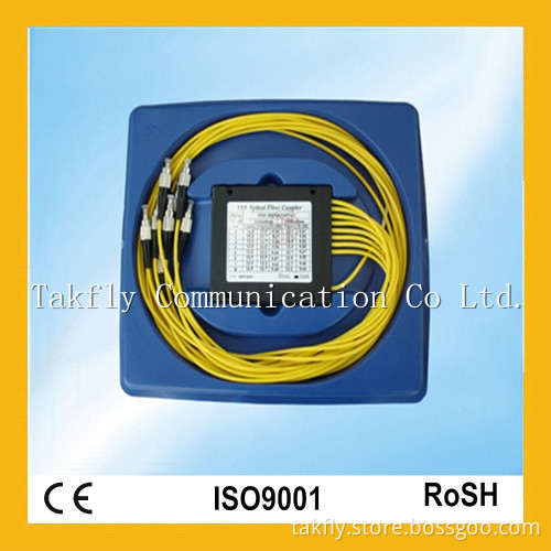 1X8 LC Upc Single Mode Steel Tube Mini Module ABS Cassette Gpon FTTH Fiber Optic/PLC Splitter
